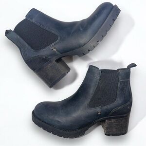 Bull Boxer Black Leather, Heeled, Ankle Boot